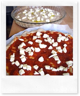 Pizza e focaccia di farro al formaggio