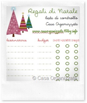 Lista Regali Di Natale.Organizzazione Natalizia Lista Di Controllo Per Regali Casa Organizzata