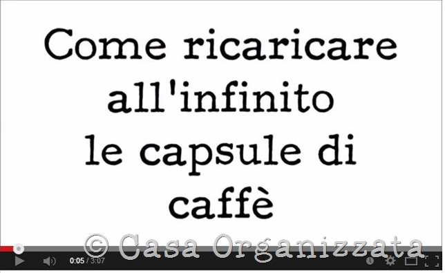 Capsule di Caffè - come ricaricarle all'infinito