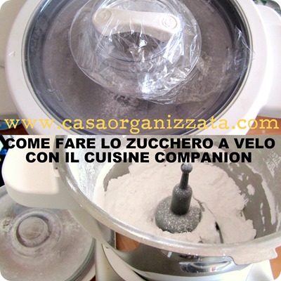 Come fare lo zucchero a velo con il Cuisine Companion Moulinex