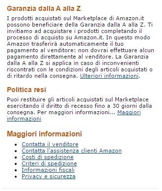 Amazon . garanzia dalla A alla Z