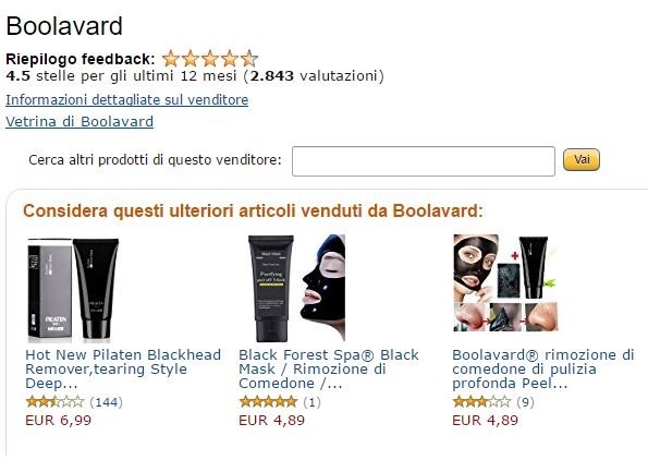 Amazon - vetrina venditore