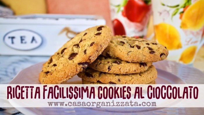 ricetta facile biscotti al cioccolato