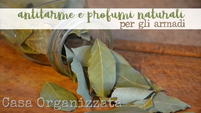 Antitarme e profumi naturali per gli armadi