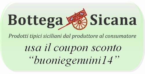 Bottega Sicana, clicca per andare allo shop e usa il coupon sconto "buoniegenuini14"