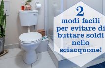 2 modi facili per risparmiare acqua con lo sciacquone