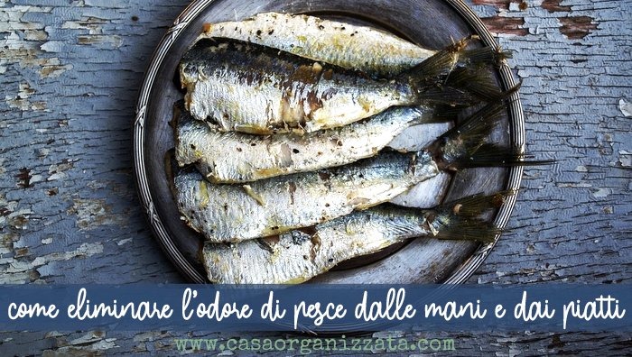 come eliminare l'odore di pesce dalle mani e dalle stoviglie