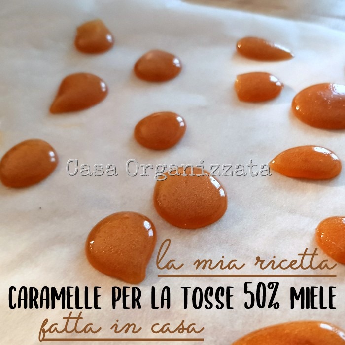 Caramelle per la tosse 50% miele fatte in casa - la mia ricetta facile