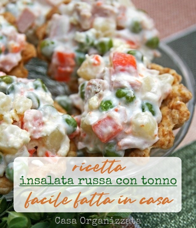 Ricette facili insalata russa con il tonno fatta in casa