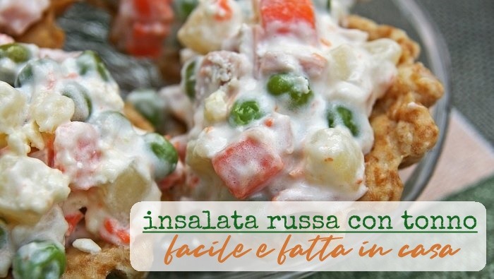 Ricette facili insalata russa con il tonno